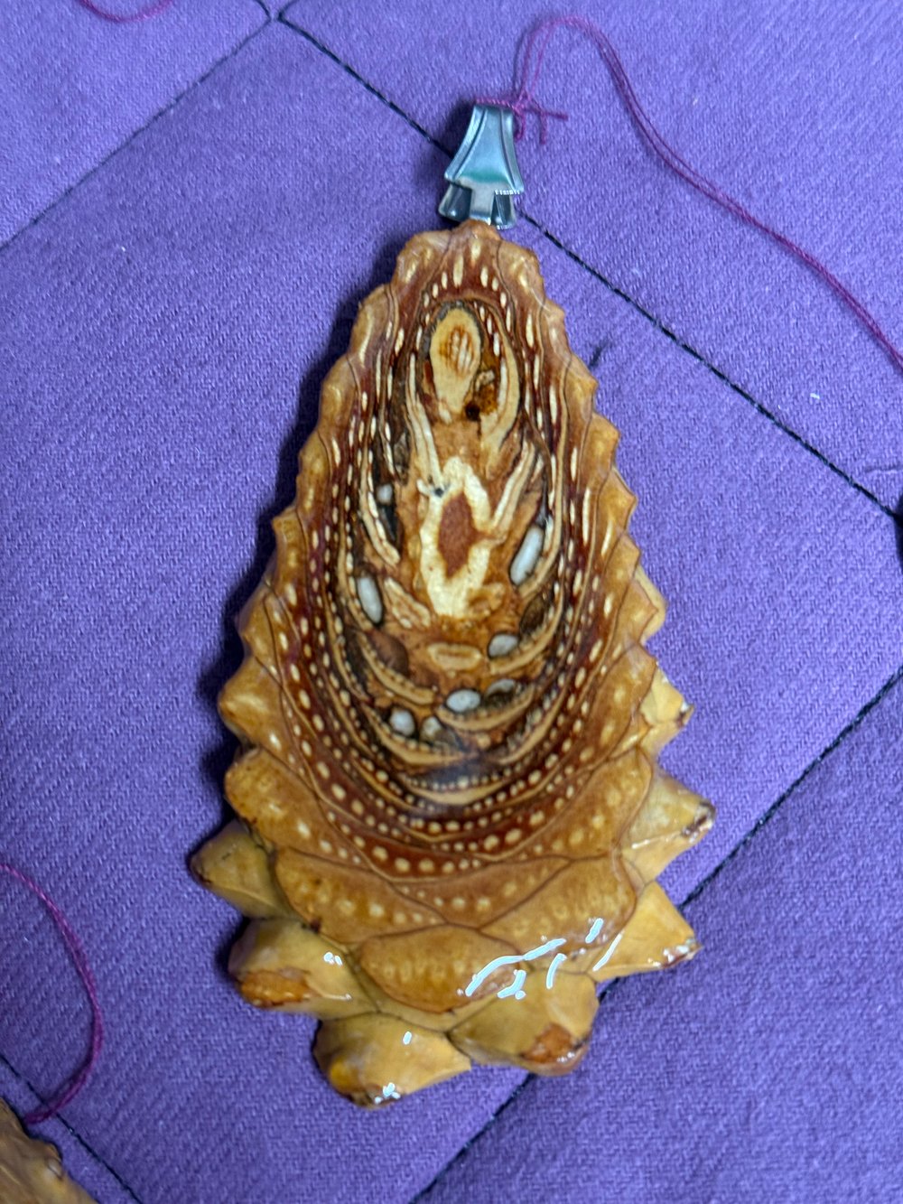 Image of Naked Pinecone Pendant #70