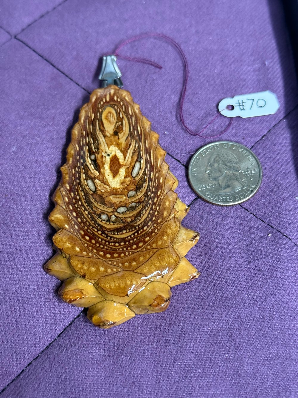 Image of Naked Pinecone Pendant #70
