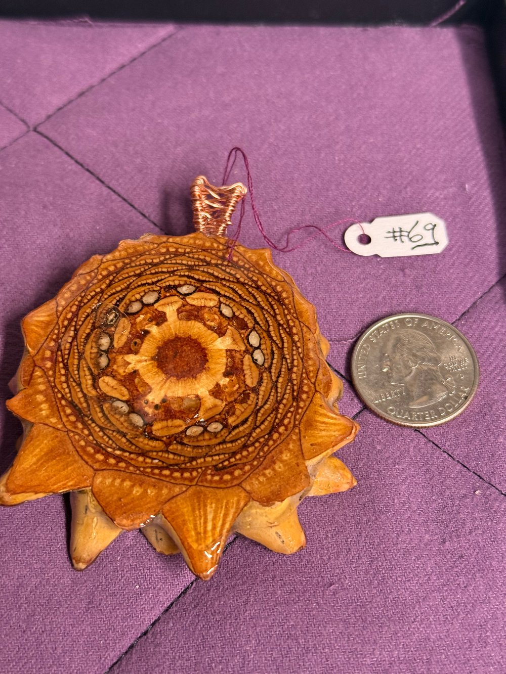 Image of Naked Pinecone Pendant #69