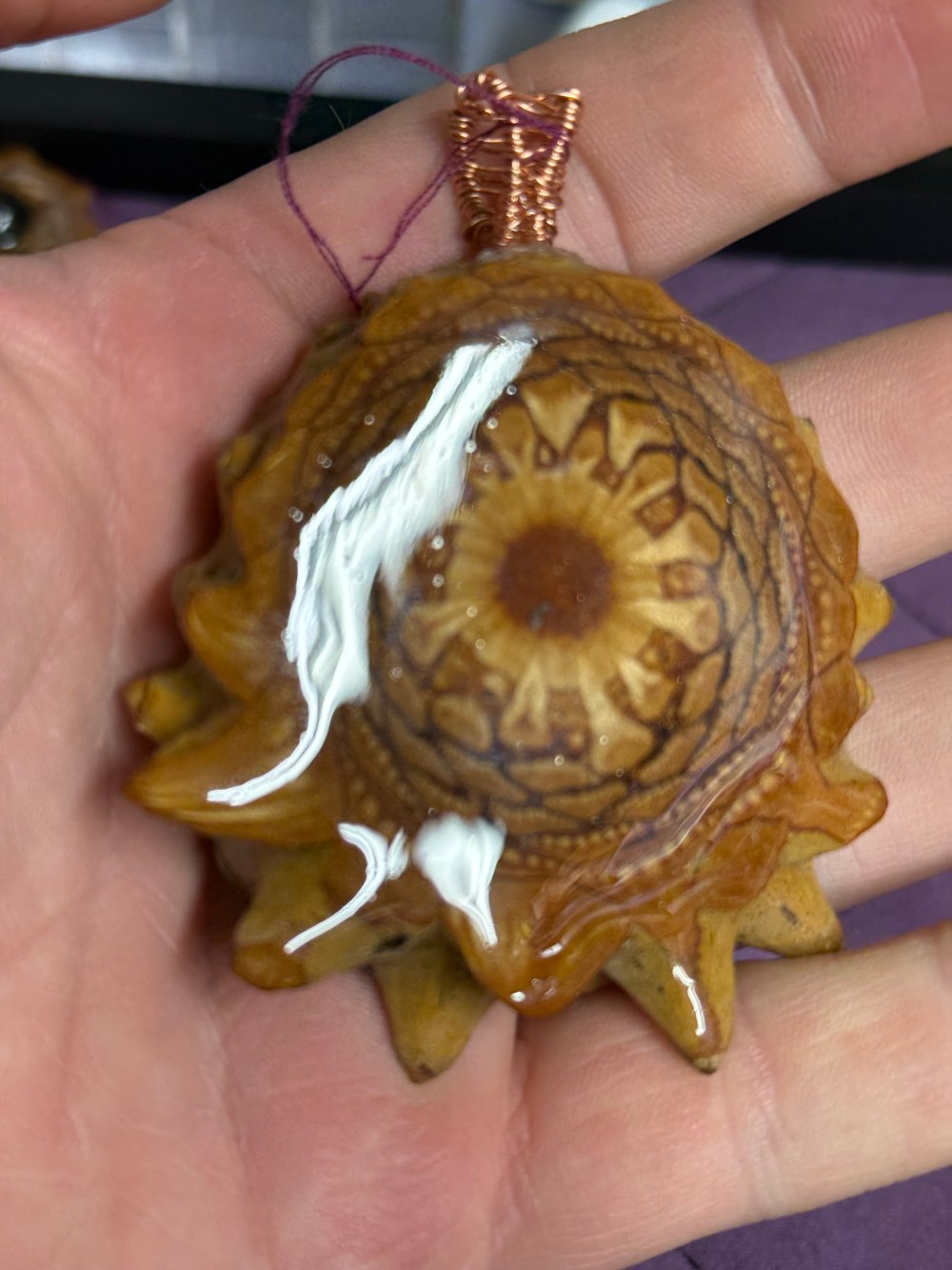 Image of Naked Pinecone Pendant #69