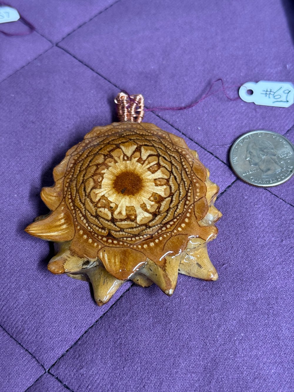 Image of Naked Pinecone Pendant #69