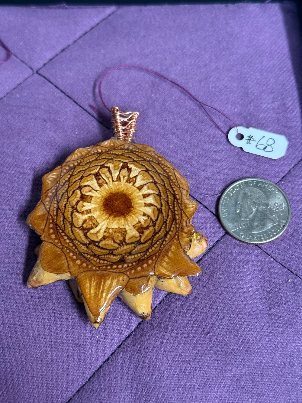 Image of Naked Pinecone Pendant #68