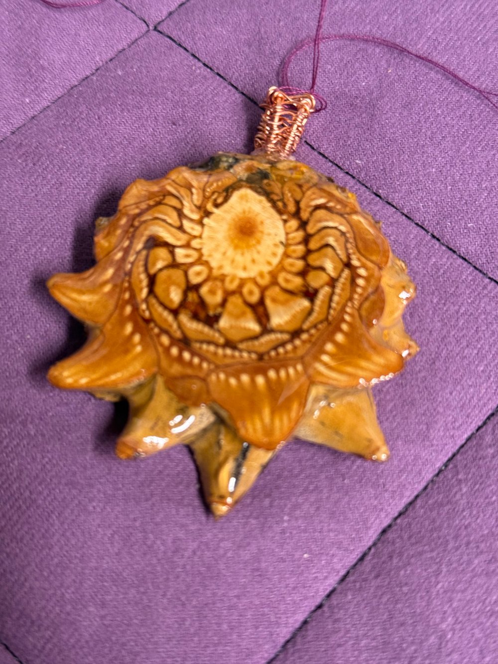 Image of Naked Pinecone Pendant #68