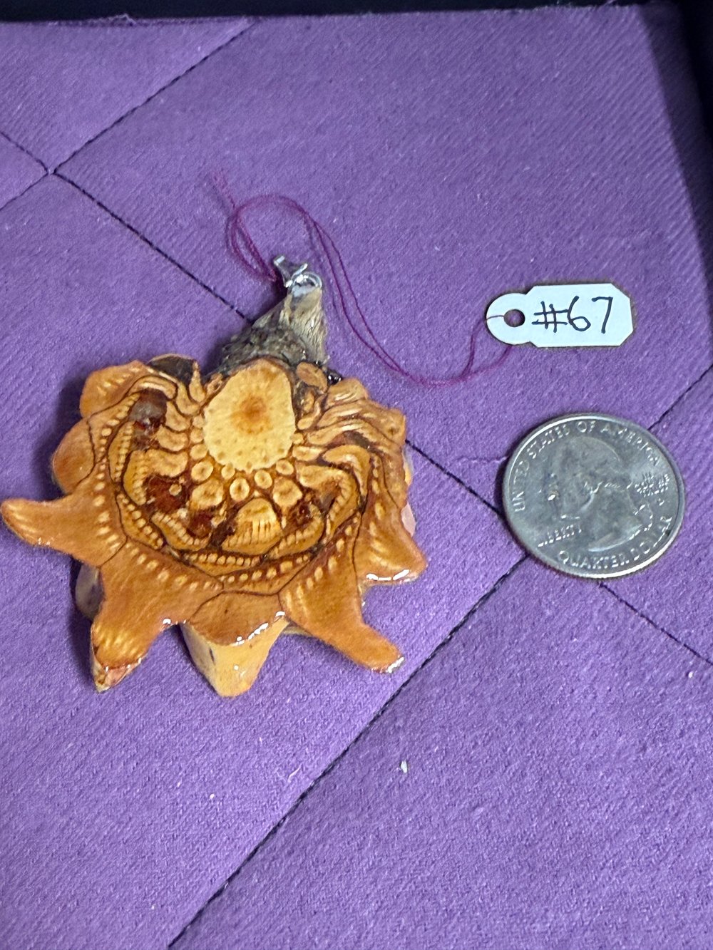 Image of Naked Pinecone Pendant #67