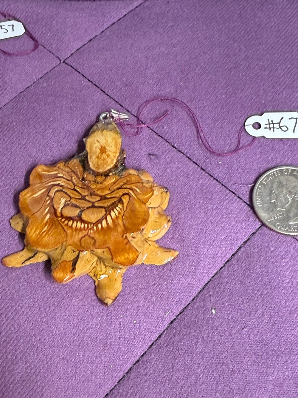 Image of Naked Pinecone Pendant #67
