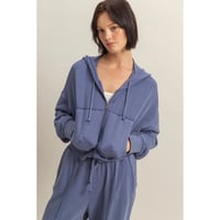 Image 2 of Washed Sweatsuit Set 