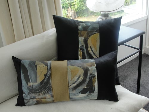 Image of 'Sand storm' square cushion