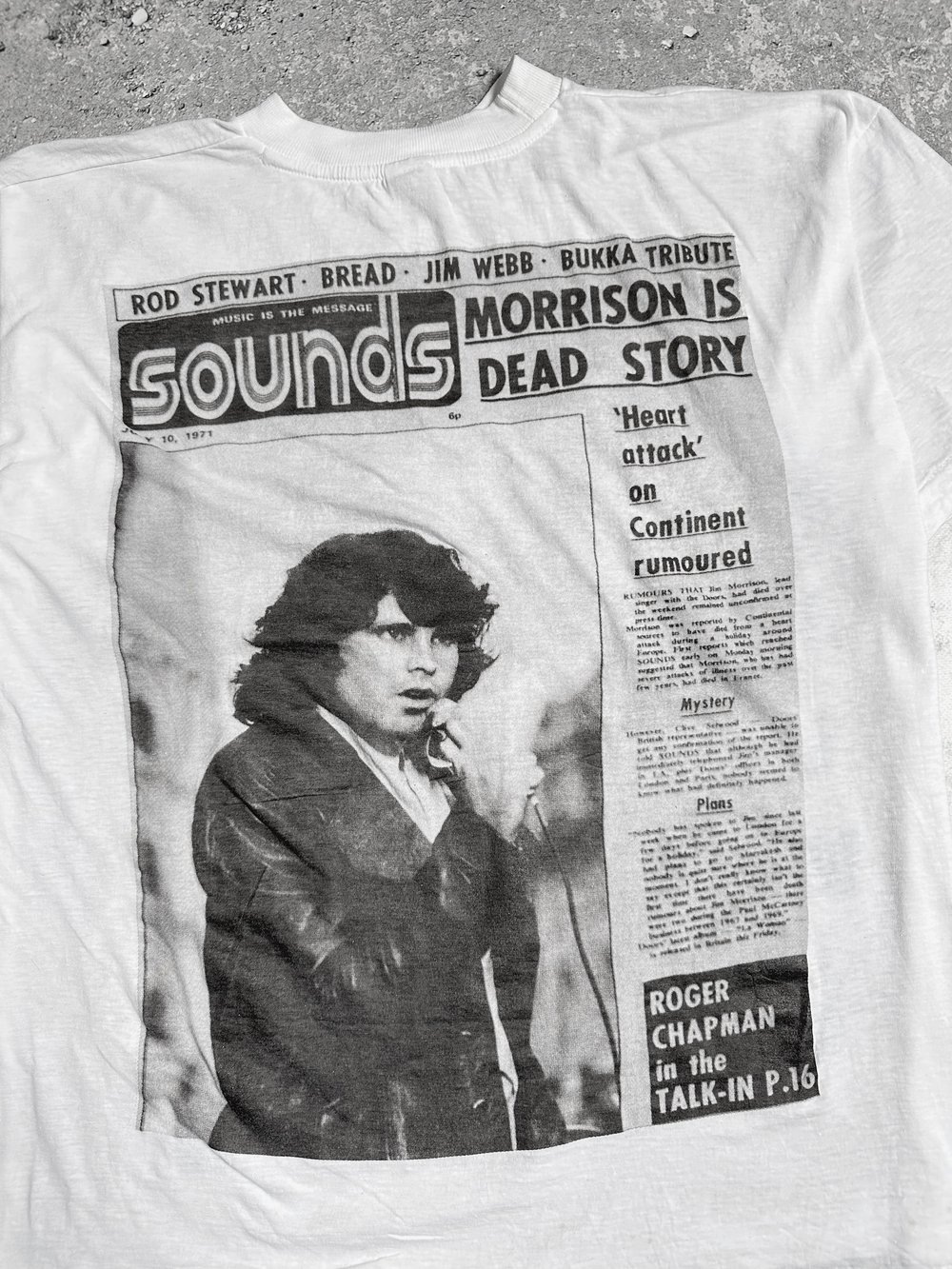 Jim Morrison 1990’s White T-Shirt