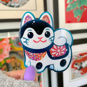 Image of GLITTER Inu Hariko STICKER