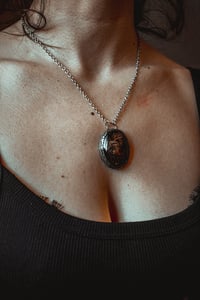 Image 3 of Rodent Skull and Lichen necklace