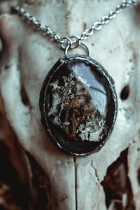 Image 2 of Rodent Skull and Lichen necklace 2