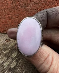 Image 3 of  WL&A Handmade Heavy Ingot Lane Splitter Pink Opal Ring - Size 12