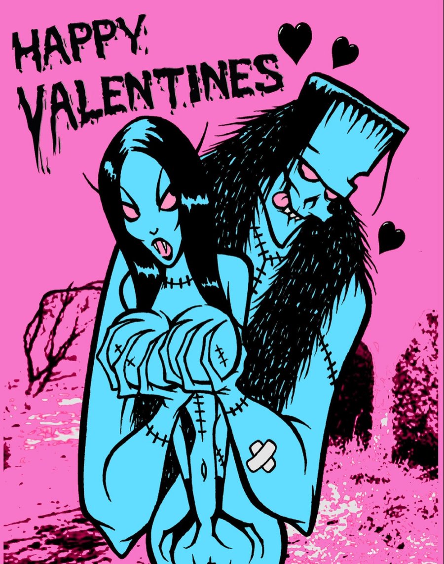 Image of HAPPY VALENTINES - signed print 