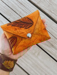Image 1 of Leather Feather Pouch