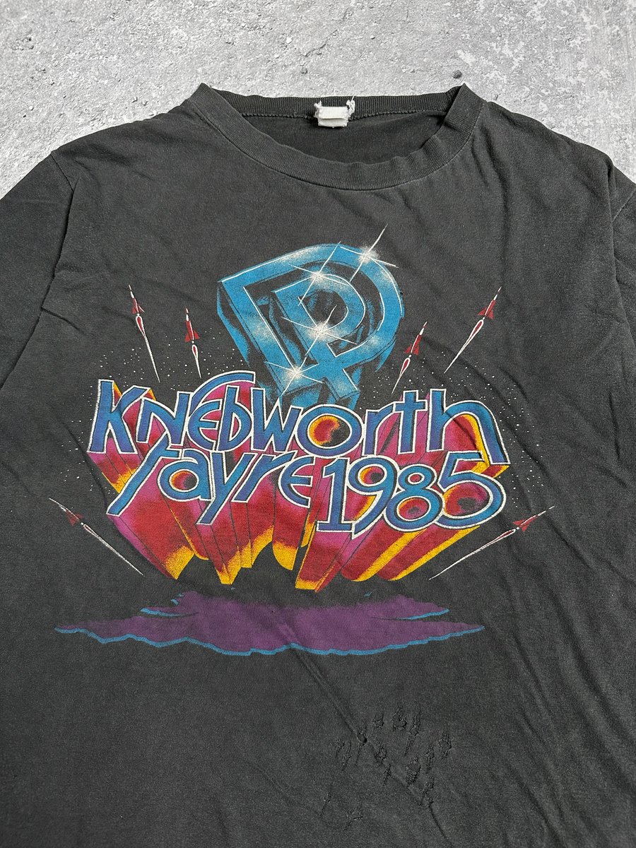 Knebworth Fayre 1985 Festival T-Shirt | NLVintage