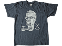 Vntg MALCOLM X BIG HEAD T-SHIRT