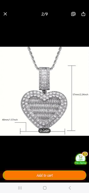 Image of Heart Locket Necklace 