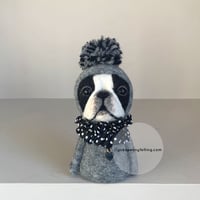 Image 1 of Valentine's Boston Ornament - Grey Dot