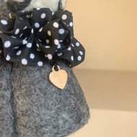 Image 4 of Valentine's Boston Ornament - Dark Grey Dot