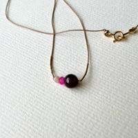 Image 1 of Triple pink necklace