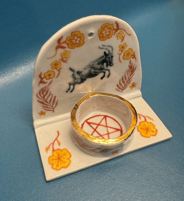 Image of Porcelain Black Phillip Altar