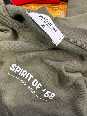 Image of Spirit of 58 ERS. 2010 Unisex Sweatshirt Olive 