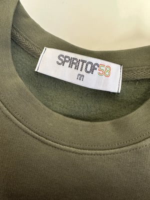 Image of Spirit of 58 ERS. 2010 Unisex Sweatshirt Olive 