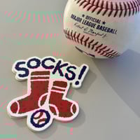 Image 2 of Socks! Baseball Sticker