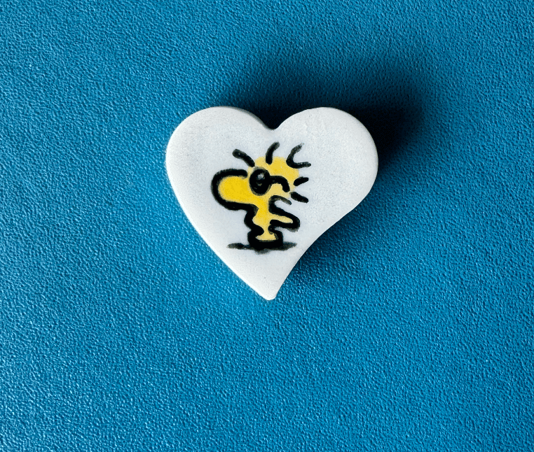 Image of Woodstock Porcelain Heart Magnet