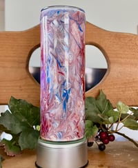 Image 2 of Red,White and Blue Peacock - 20 oz Tumbler#8
