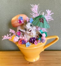 Vintage Yellow Creamer with Springtime Joy