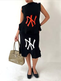 Image 2 of BLACK/ORANGE NY 180 TOP - SIZE S 