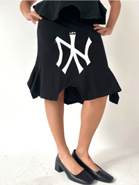 Image 1 of BLACK/WHITE NY T-SKIRT - SIZE S 