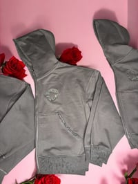 Image 1 of Grey Cuff Zip Up