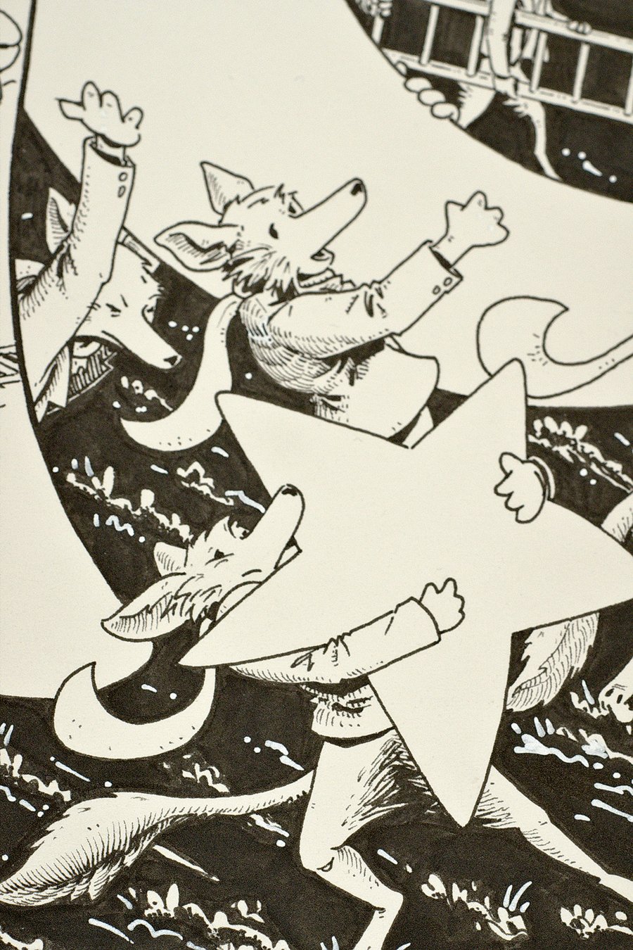 Image of Original Ink Drawing - Umphrey's McGee NYE 2024