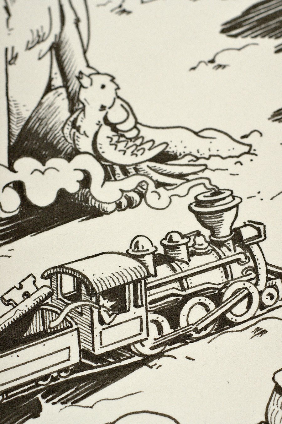 Image of Original Ink Drawing - Umphrey's McGee NYE 2024