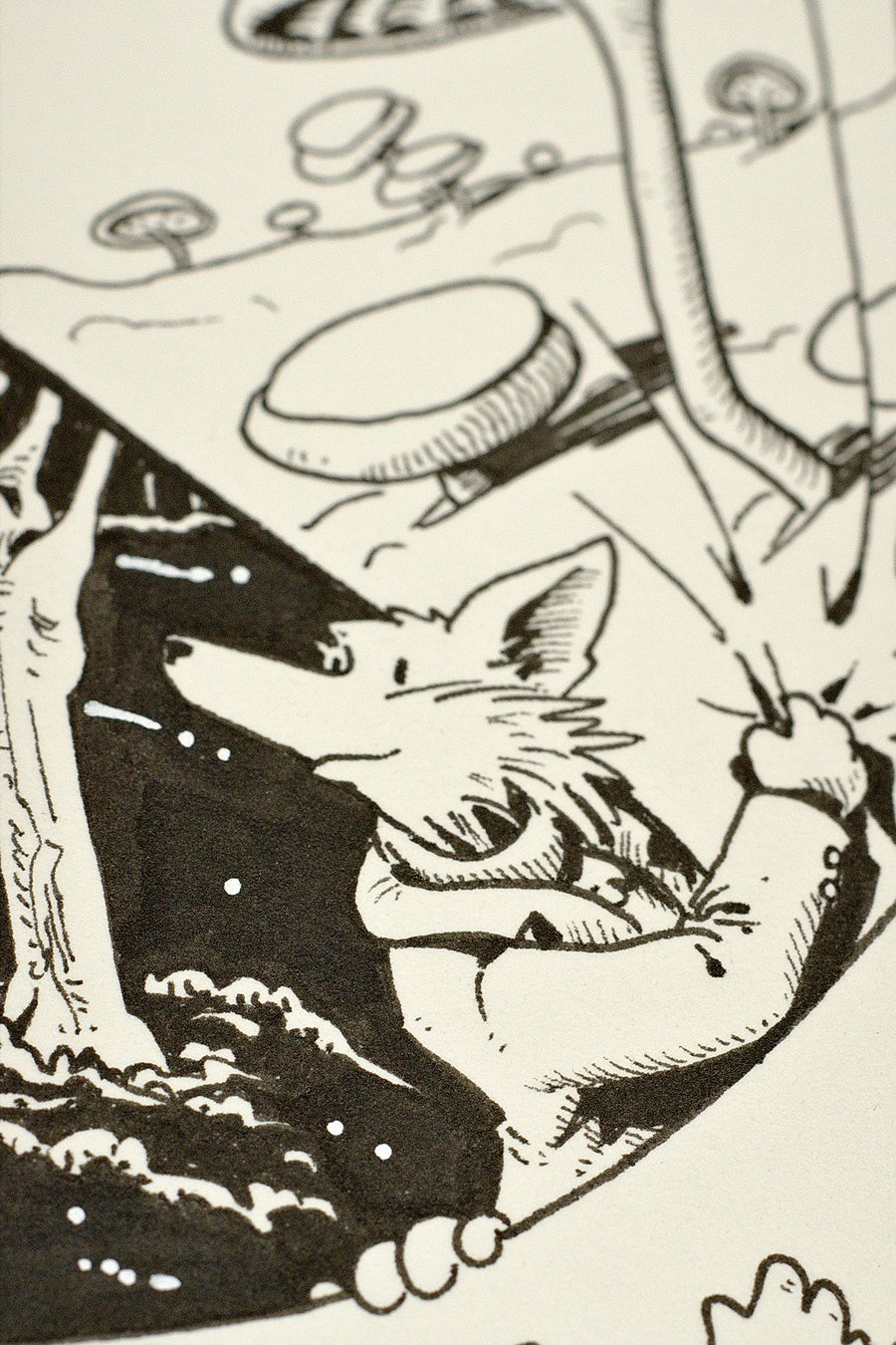 Image of Original Ink Drawing - Umphrey's McGee NYE 2024