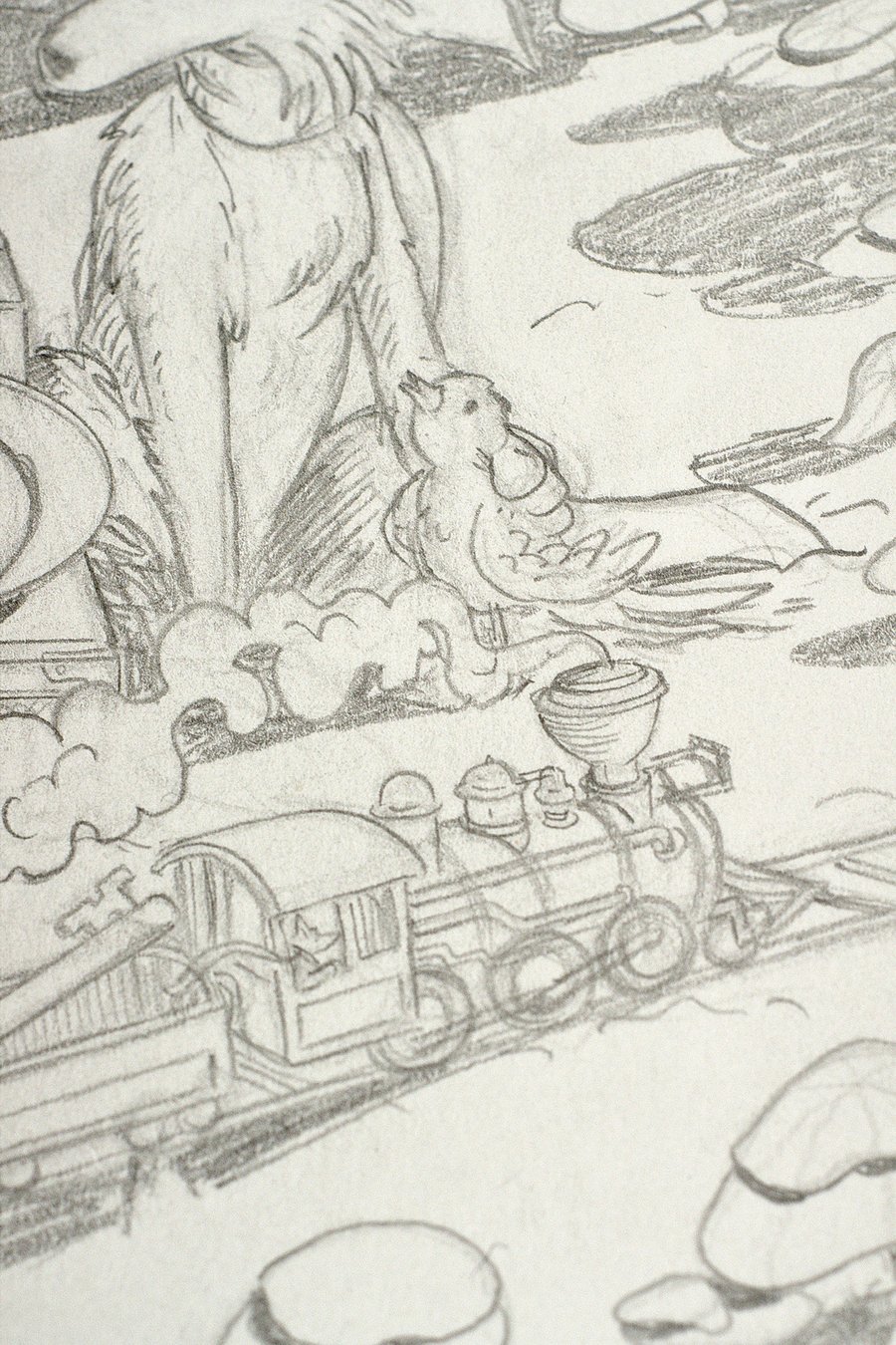 Image of Original Pencil Drawing - Umphrey's McGee NYE 2024