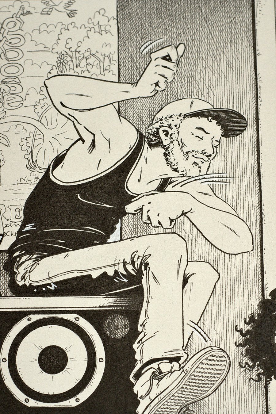 Image of Original Ink Drawing - Goose Milwaukee '25