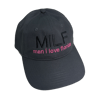 MILF Hat Grey Dad Hat (pink)