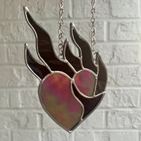 Image 3 of goth burning heart