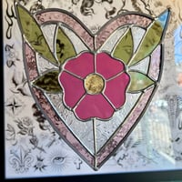 Image 4 of pink flower heart