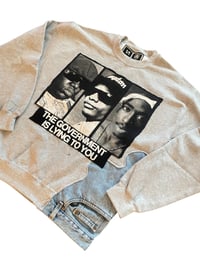 Image 2 of Upcycled 90s HipHop Crewneck