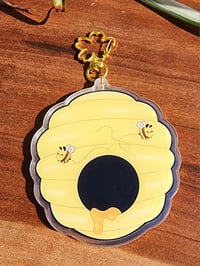 Image 2 of Bee Shaker Keychain