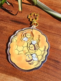 Image 1 of Bee Shaker Keychain