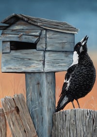 Image 1 of "Waiting For The Postie" Art Print
