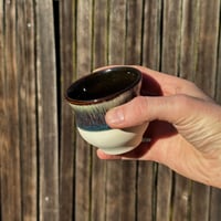 Image 2 of Tiny Dark Roast Porcelain Amoeba Cup 4