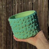 Image 2 of Teal Amoeba Planter 1