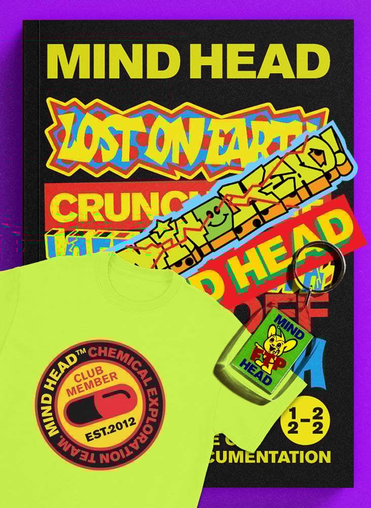 Image of MIND HEAD BOOK AND TEE PACK – 2025