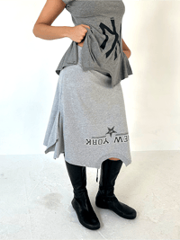 Image 1 of GREY STAR NYC T-SKIRT - SIZE M